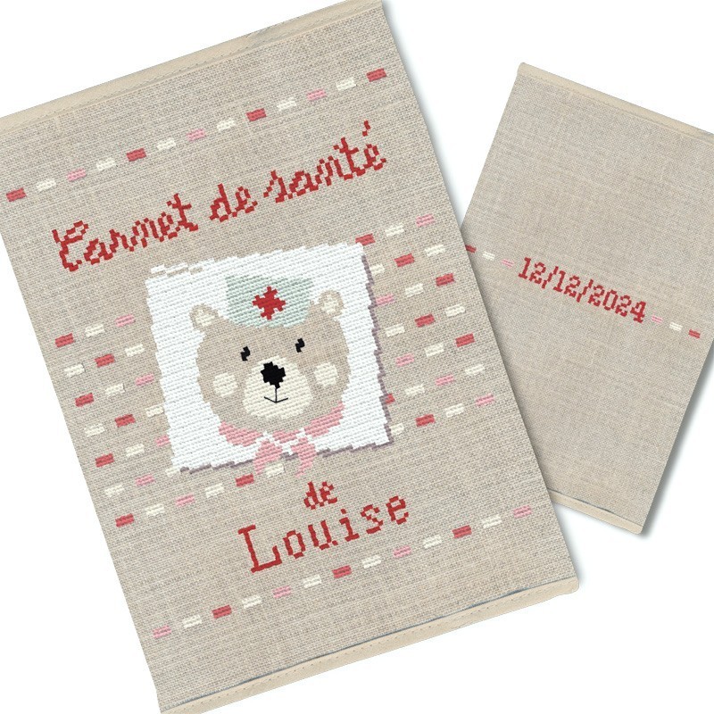 kit-carnet-de-sante-ourson-rose_1_ml Lilipoints - Protège carnet de santé OURSON Rose KB040R – Image 1