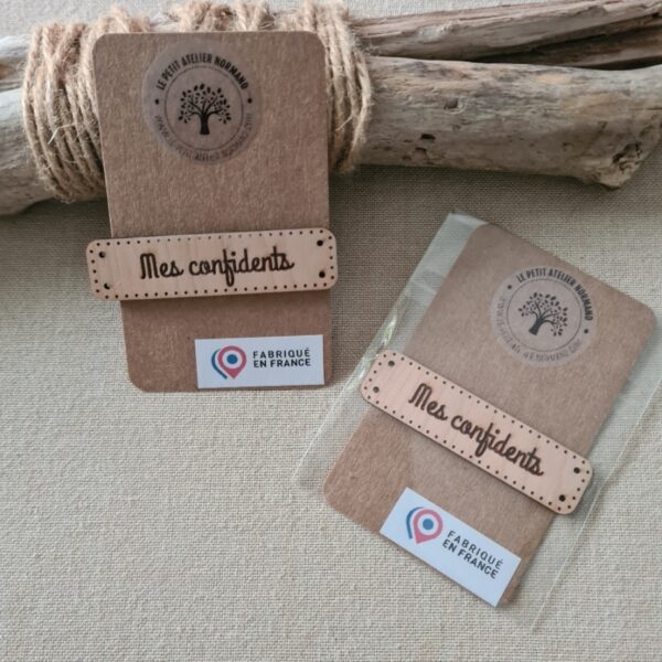 Le petit Atelier Normand - Bouton "Mes confidents"