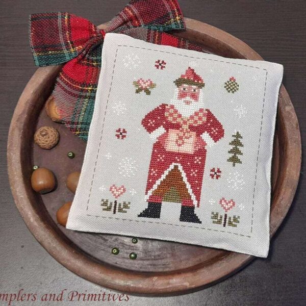 Samplers and Primitives - Patchwork Santa