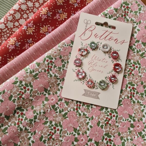 Tilda - Carte de boutons Tilda Creating Memories Winter