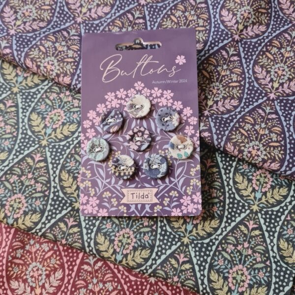 Tilda - Carte de boutons Tilda Sanctuary 16mmx8pcs (blue)