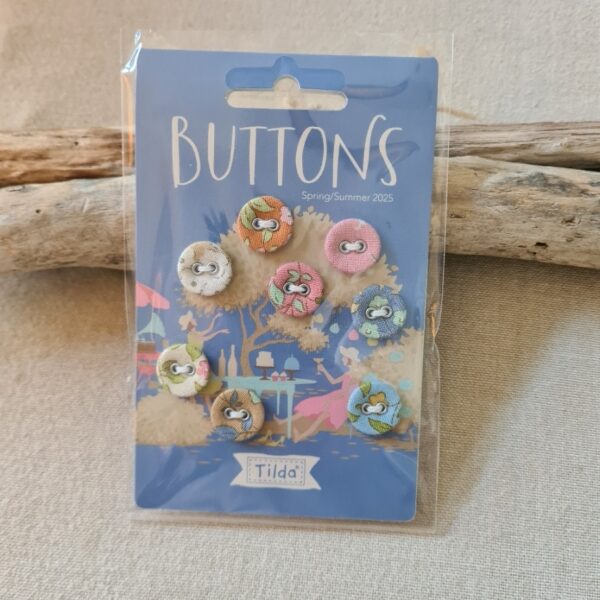 Tilda - Carte de boutons Tilda Sunday brunch 16mm (bleu)