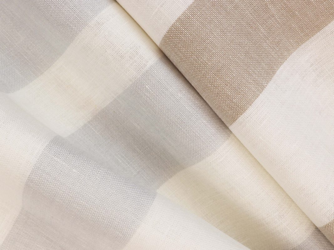 zweigart-cashel-stripe-3229-beige-blanc Zweigart - Toile de lin à broder 11 fils Cashel Stripe Zweigart 3229 Beige/blanc – Image 1