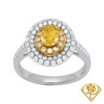 bague de fiançailles diamant jaune Aequitas Luminis
